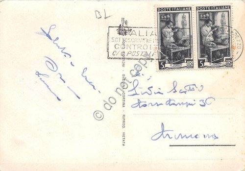 Cartolina Cortina Corso Principale Anni '50 Foto Ghedina (Belluno) | Immagine Gallery 2