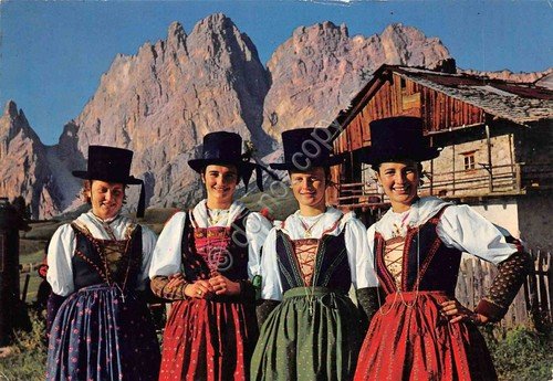 Cartolina Cortina Costumi tradizionali (Belluno) | Immagine principale