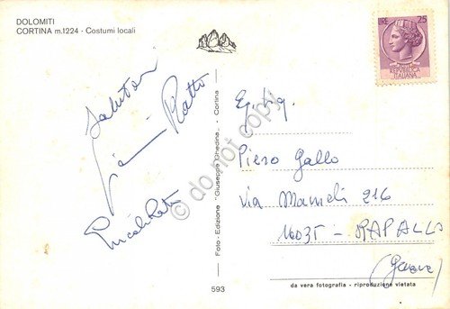 Cartolina Cortina Costumi tradizionali (Belluno) | Immagine Gallery 2