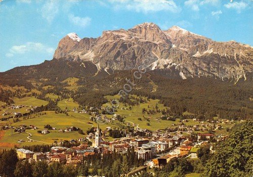 Cartolina Cortina d' Ampezzo panorama e Tofane 1971 (Belluno) | Immagine principale