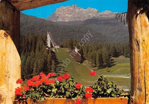 Cartolina Cortina d' Ampezzo Trampolino Olimpionico Italia 1974 (Belluno)