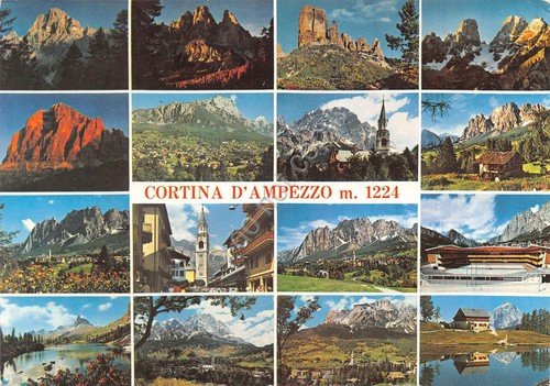 Cartolina Cortina d' Ampezzo vedute 1974 (Belluno) | Immagine principale