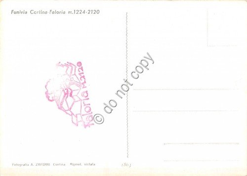 Cartolina Cortina Faloria Funivia (Belluno) | Immagine Gallery 2