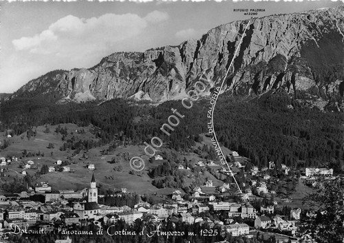 Cartolina Cortina Faloria Funivia Panorama (Belluno) | Immagine principale