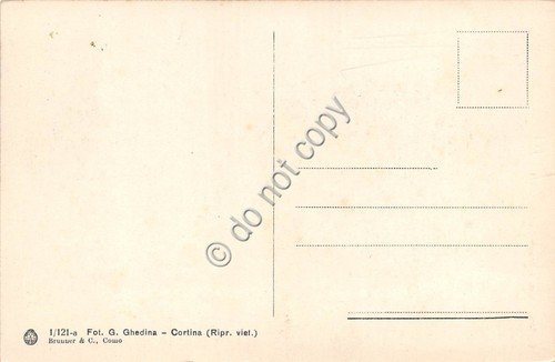 Cartolina Cortina Monte Cristallo Foto Ghedina (Bolzano) | Immagine Gallery 2