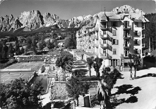 Cartolina Cortina Palace Hotel Cristallo 1958 (Belluno) | Immagine Gallery 1