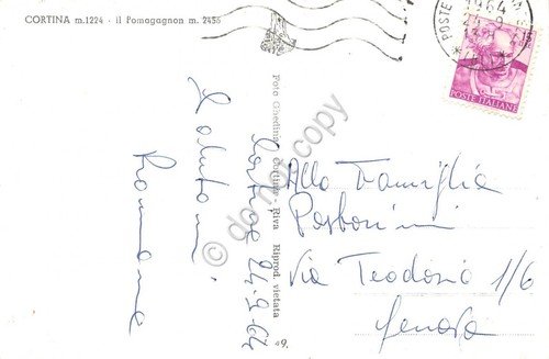 Cartolina Cortina Panorama 1964 (Belluno) | Immagine Gallery 2