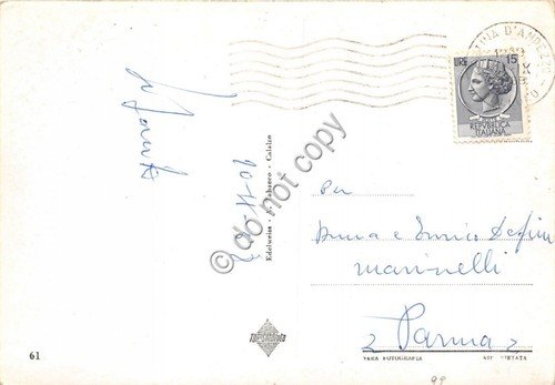Cartolina Cortina panorama Funivia Monte Cristallo 1958 (Belluno)