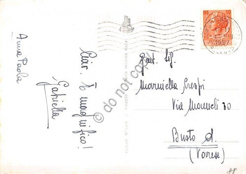 Cartolina Cortina panorama Monte Cristallo 1957 Foto Ghedina (Belluno) | Immagine Gallery 2