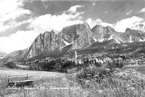 Cartolina Cortina Panorama Pomagagnon 1957 (Belluno) | Immagine principale