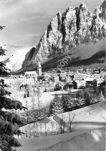 Cartolina Cortina Panorama Pomagagnon Punta Flames 1969 (Belluno)