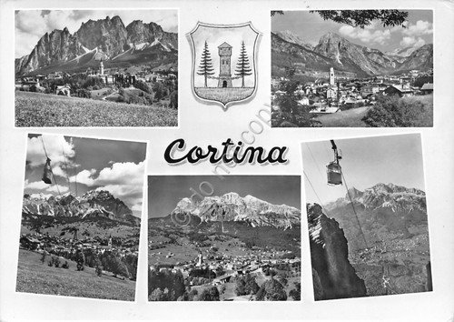 Cartolina Cortina Vedute funivia (Belluno) | Immagine Gallery 1