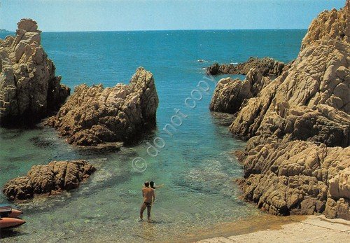 Cartolina Costa Paradiso Sardegna spiaggia animata | Immagine principale