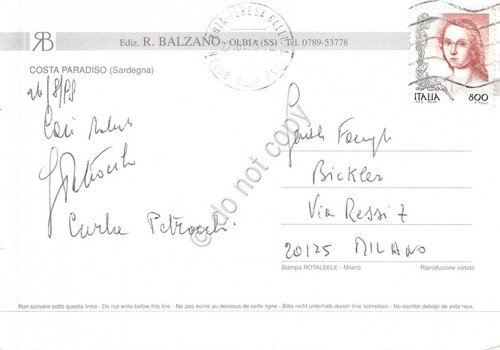 Cartolina Costa Paradiso Spiaggia 1998 (Sassari) | Immagine Gallery 2