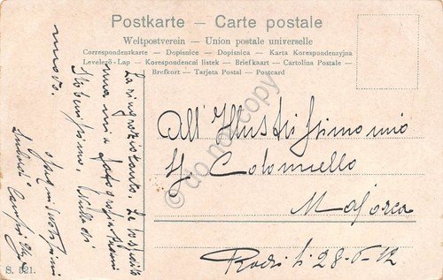 Cartolina Costantinopoli Moslem Priest illustrata Prete Mussulmano 1912