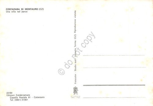 Cartolina Costaraba di Montauro una villa nel parco anni '80 | Immagine Gallery 2
