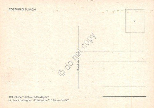 Cartolina Costumi Tradizionali Sardi Busachi gruppo | Immagine Gallery 2