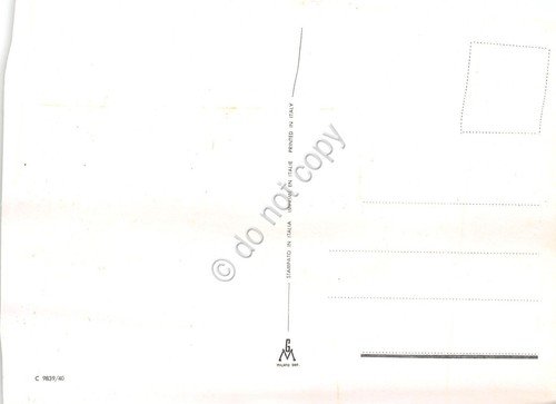 Cartolina Costumi Tradizionali Sardi donna abito e gilet con profili …