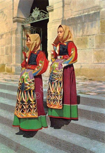 Cartolina Costumi Tradizionali Sardi Orgosolo donne