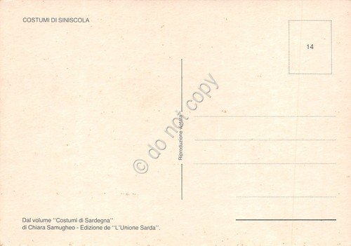 Cartolina Costumi Tradizionali Sardi Siniscola donne con ombrello | Immagine Gallery 2