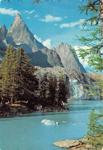 Cartolina Courmayeur Lago ghiacciato del Miage Aiguille Noire de Peuterey … | Immagine principale