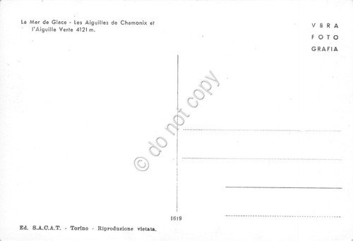 Cartolina Courmayeur Mer de Glace Aiguille de Chamonix et Verte … | Immagine Gallery 2