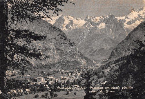 Cartolina Courmayeur Panorama con ghiacciai | Immagine principale