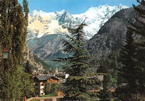 Cartolina Courmayeur Panorama e Dente del Gigante 1965 (Aosta) | Immagine principale