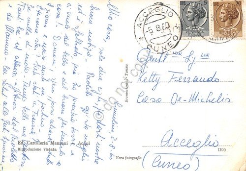 Cartolina Cremolino Via Umberto I Monumento ai Caduti 1960