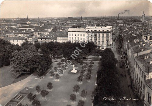 Cartolina Cremona Panorama 1949