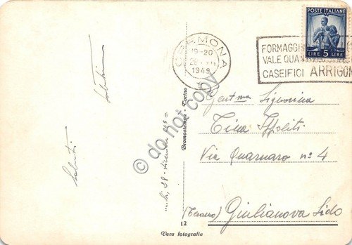 Cartolina Cremona Panorama 1949