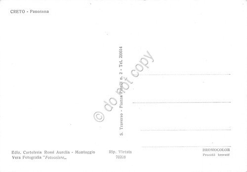 Cartolina Creto panorama