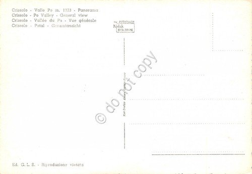 Cartolina Crissolo Valle Po Panorama (Cuneo)