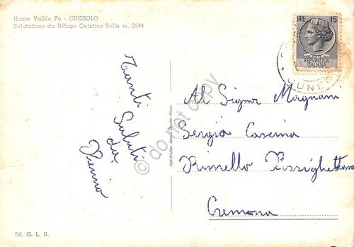Cartolina Crissolo vedute Rifugio Sella scalatore (Cuneo) | Immagine Gallery 2