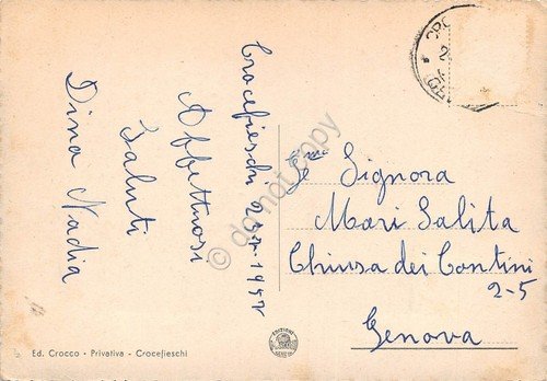 Cartolina Crocefieschi Panorama 1957 | Immagine Gallery 2