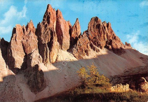 Cartolina Croda da Lago timbro Rifugio Nuvolao | Immagine principale