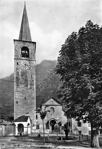 Cartolina Crodo Chiesa parrocchiale 1965 | Immagine principale
