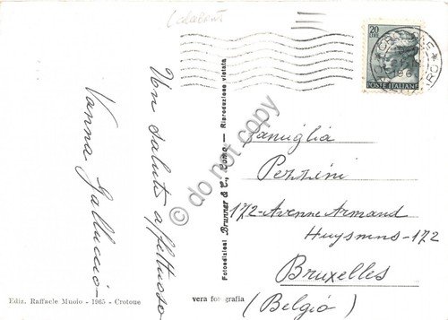Cartolina Crotone Saluti da Vedutine anni '60 (Altre tematiche)