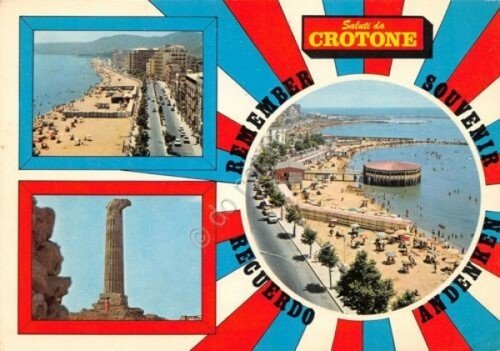 Cartolina Crotone Vedute spiaggia