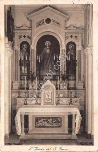 Cartolina Cuneo Collegio S. Tomaso d'Aquino l'Altare del Sacro Cuore …