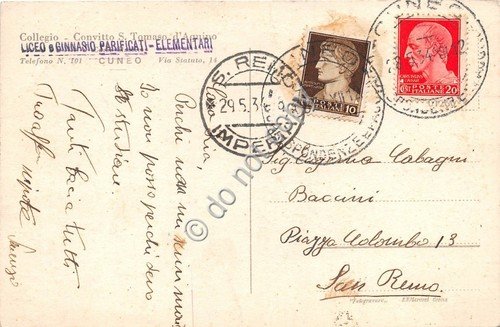 Cartolina Cuneo Convitto San Tomaso D'Aquino Altare del Sacro Cuore … | Immagine Gallery 2
