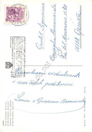 Cartolina Cuneo Corso Giolitti auto 1962 | Immagine Gallery 2