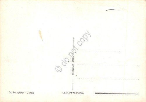 Cartolina Cuneo Corso Nizza animata auto d'epoca anni '50