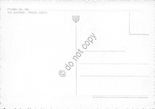 Cartolina Cuneo Panorama parziale catena delle Alpi | Immagine Gallery 2