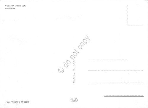 Cartolina Cusano Mutri panorama paese cm 16 x 12 | Immagine Gallery 2