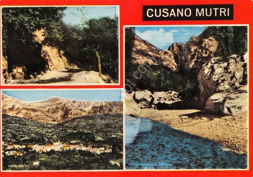 Cartolina Cusano Mutri vedute varie anni '80