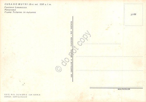 Cartolina Cusano Mutri vedute varie anni '80