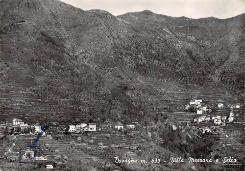 Cartolina Davagna Villa Mezzana e Sella Panorama | Immagine principale