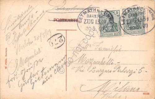 Cartolina Dechenhohle Palmgrotte Kaiserhalle Orgelgrotte Gnomo Gnom 1909 | Immagine Gallery 2