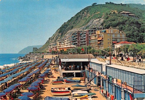 Cartolina Deiva Marina Lungomare e Costa del Sol stabilimento spiaggia | Immagine principale